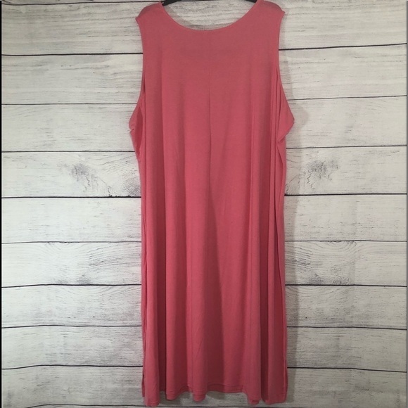 NWT Woman Within Pink Maxi Dress w/ Sweater Sz 38 - Picture 5 of 9